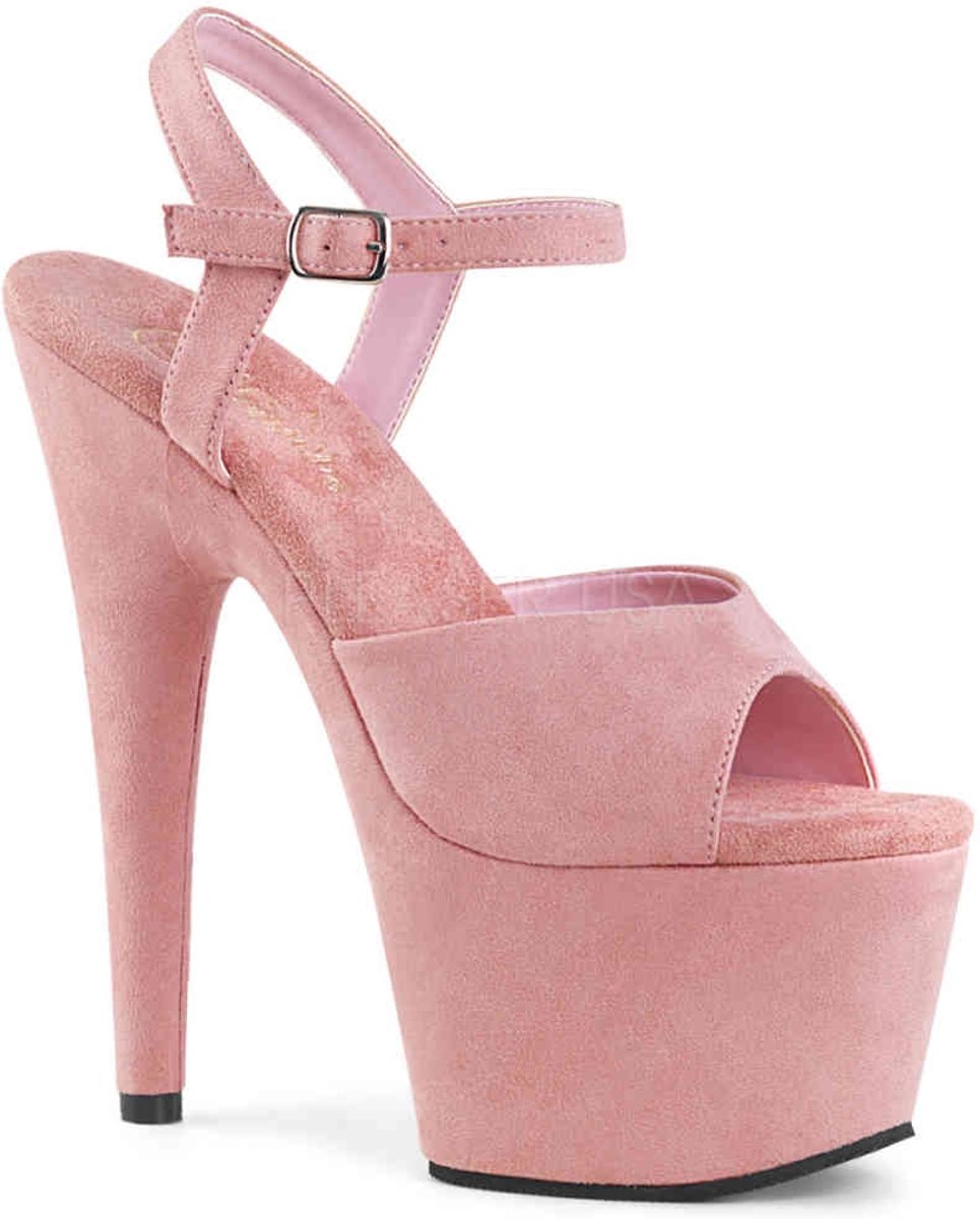 EU 37 = US 7 | ADORE-709FS | 7 Heel, 2 3/4 PF Ankle Strap Sandal w/ Wrapped PF Bottom